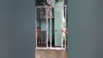 CỬA NHÔM XINGFA lùa 2 cánh màu trắng sữa/phúc thiên vlog