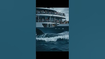 Flying Shark attacks cruise ship #scary #shark #ai #veo3 #cruiseship #magic #artificialintelligence