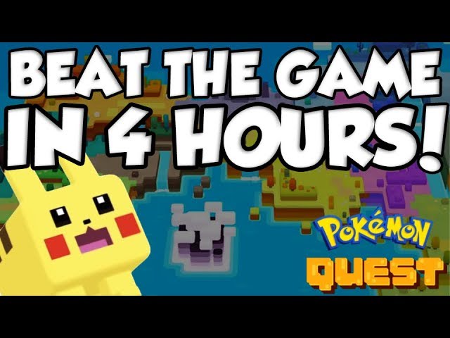 Any% in 01:02 by 1nv1s1b7e - Pokémon Quest - Speedrun