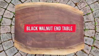 Start to Finish: Black Walnut Live Edge End Table