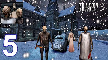 Granny Chapter 3 Mobile - Gameplay Walkthrough Part 5 - Snowfall Update (iOS, Android)