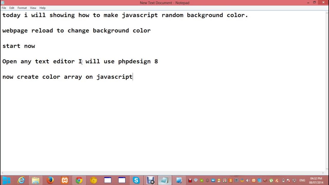 How to make javascript random background color youtube