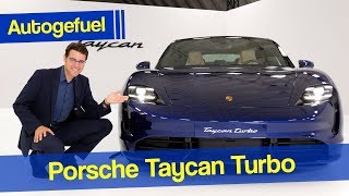 Porsche Taycan Turbo - the final car! first look @ EV Exterior Interior REVIEW - Autogefuel