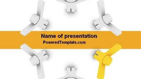 Support Group PowerPoint Template by PoweredTemplate.com