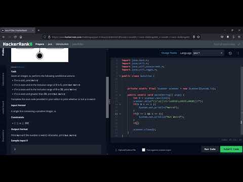Hacker Rank Java Solutions Part:1