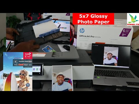 How to Load & Modify 5X7 Glossy Photo On HP Printer, Take Photo on