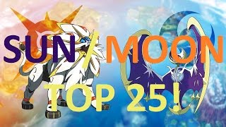 Top 25 Themes of Pokemon Sun & Moon