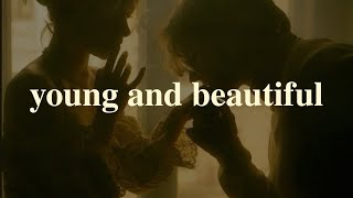 Lana Del Rey - Young and Beautiful (Lyrics video)