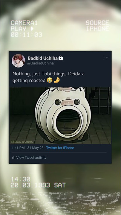 Tobi insults Deidara's Art 😂💯