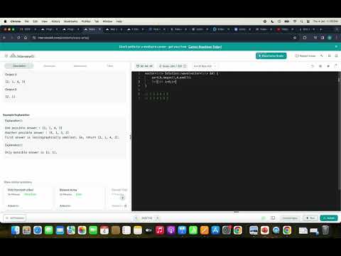 Wave Array O(NLogN) time LeetCode InterviewBit