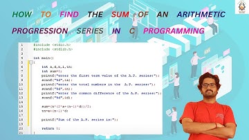 How to find the sum of an Arithmetic progression series in C programming