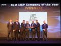 Adeeb group won best mep company of the year at the irecms dubai awards