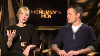 The Monuments Men: Cate Blanchett "Claire Simone" Official Movie Interview | ScreenSlam