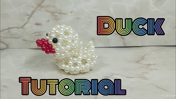 3D Beaded Duck Tutorial | By Craft Novelty Sons | DIY | 🦆