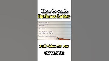 business letter format in English. #businessletter #letter #letterwriting #englishletters