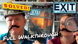 Solved! Exit the Game: The Disappearance of Sherlock Holmes. Full walkthrough with Dr Gareth & Laura