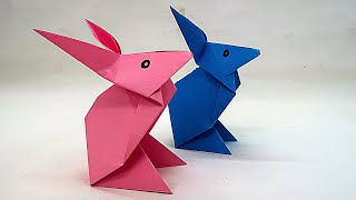 Origami Dovşan Qatlamaq - Kağızdan Dovşan Necə Düzəldilir? Kağızdan Əl Işi Heyvan Düzəltmək