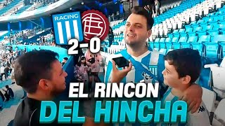 RINCON DEL HINCHA 🗣⚽️ | #RACING 2 - #LANUS 0 | ¿LA #ACADE ESTA PARA PELEAR EL #TORNEO? 💣🏆