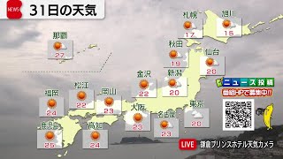 10月31日の天気