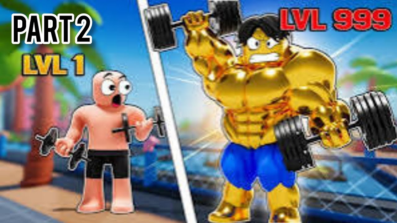 Part 2 video  Robux Noob To Pro Gym Simulator Roblox