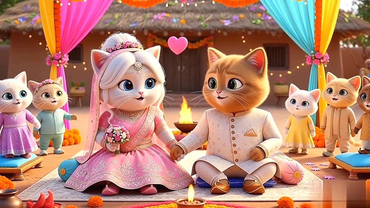 Cat animation cartoon 🤩 Ai Kids moral story 🌼 Viral cat and dog 3D cartoon 🦜