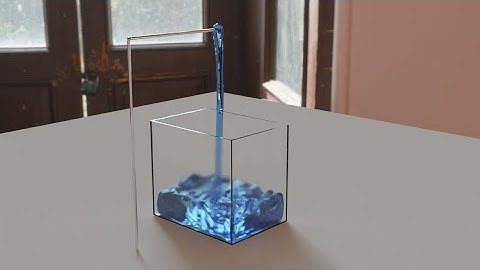 WATER SIMULATION (with motion blur) in blender {24FPS}