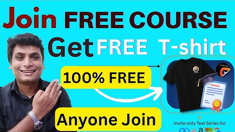 Free Course With Free T-shirt And Certificate | Python Full Stack Web Development