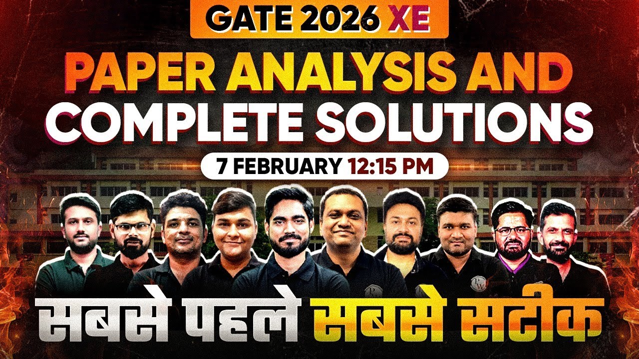 GATE 2026 XE Exam Analysis | GATE Engineering Science Paper Detailed ...