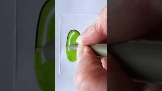 DRAWING A BUBBLE LETTER N WITH DROP SHADOW ✍️  | Quick And Easy Doodle Ideas | Cartoon Lettering