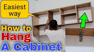 DIY How to Hang a Cabinet|How to Install Hanging Cabinet|Paano mag Hang ng Cabinet|chit-man channel