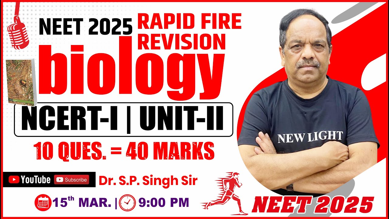LIVE NEET 2025 | BIOLOGY ONE-SHOT REVISION | STRUCTURAL ORGANISATION IN PLANTS & ANIMAL | S.P. SINGH
