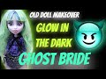 Making GLOW IN THE DARK DEMON GHOST BRIDE / Monster High Doll Repaint by Poppen Atelier