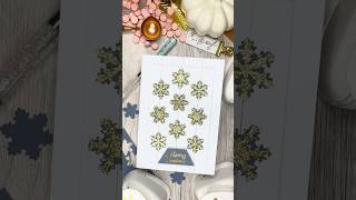 ❄️ DIY Glitter Christmas Card #crafting #diycrafts #cardmaking #christmascard
