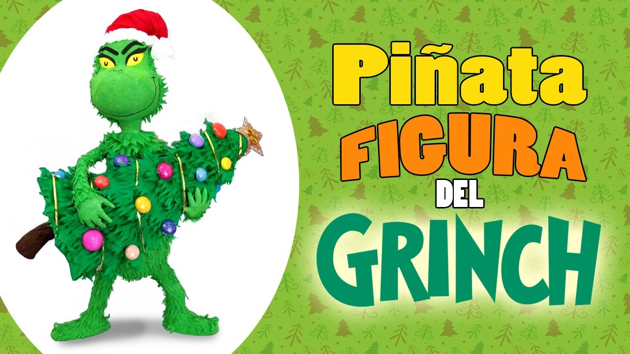 ¡FIGURA/PIÑATA del Grinch en 3d! Como hacer... | Piñatabuloso