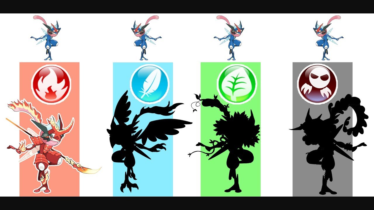 Menggambar Pokemon Greninja Evolutions - IMAGESEE
