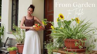 Slow Living in Italy | Fermenting & Cooking with Fresh Garden Vegetables