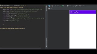 Two ways to setup Android app bar | Toolbar in Android studio, latest approach (2022) step by step