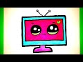 Çok Kolay Sevimli Televizyon Çizimi📺Kolay Çizimler
How to Draw Cute Television!!!