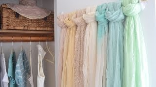 How To Organize Scarves