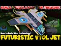 Futuristic VTOL Jet with New Technology! How to Build Roblox Build a Boat for Treasure New Mechanics