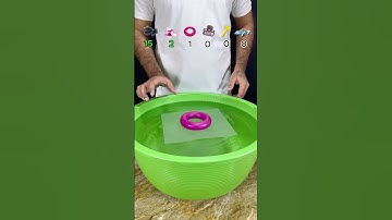 TRY TO GUESS HOW MANY TISSUE PAPER IT TOOKS! WHAT HAPPEND NEXT? #water #waterexperiment #asmr #short