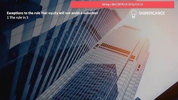 [Case Law Equity&Trusts] Strong v Bird (1874) LR 18 Eq 315 CA