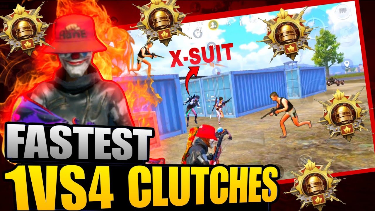 BEST 1 VS 4 CLUTCHES😈 || BGMI PUBG MOBILE 🔥 - YouTube