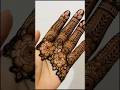 beautiful flowers mehndi design #half hand fill design #mehmdi #henna