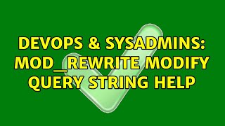 Celebrity DevOps & SysAdmins: Mod_Rewrite Modify Query String Help Profile