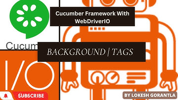 Part 4: BackGround | Tag with WebDriverIO Cucumber Framework