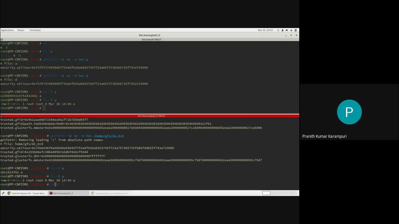 Gluster Dev session 2 1 layer above Disk File Systems YouTube