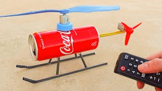 Construyo un HELICOPTERO CASERO con una COCA-COLA 🚁😲