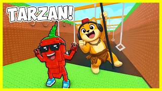 Obit Jadi Tarzan Untuk Ambil Brainrot? Swing Obby For Brainrots