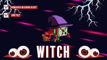 www.Meshtint.com | Witch Toon Humanoid Series | Unity Game Engine